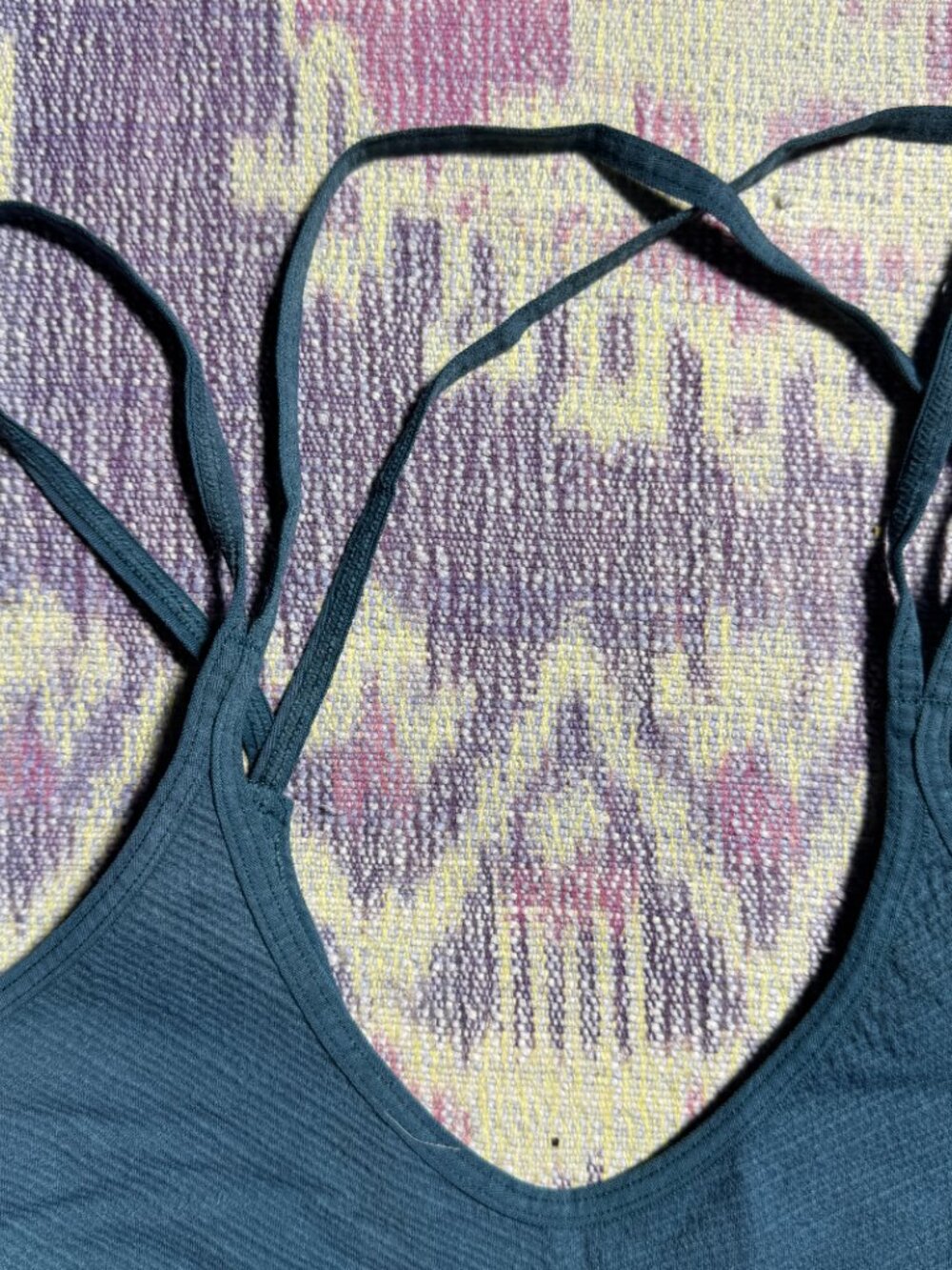 FP Movement Free People Teal Blue Good Karma Bralette Womens Size OS - Picture 6 of 7